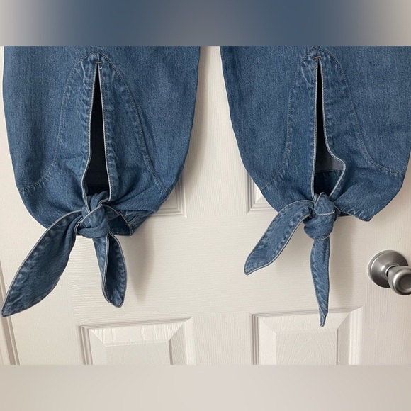 7 for all mankind barrel leg with ties - Picture 9 of 12